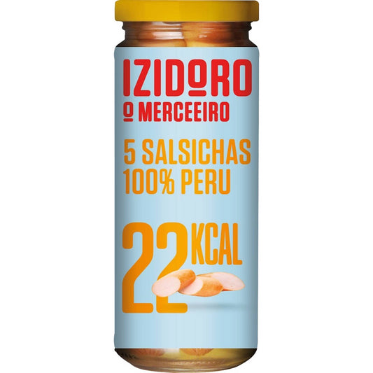 Salsichas 100% Peru Garrafa 5 unidades 300g