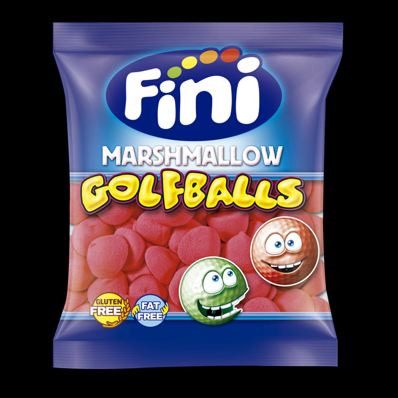 Golfballs Marshmallow Strawberry per 25