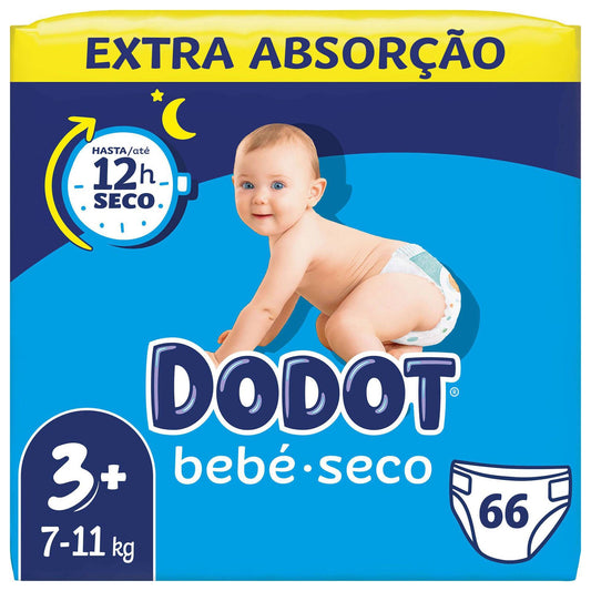 DODOT Pañales para bebés extra secos 7-11 kg T3+