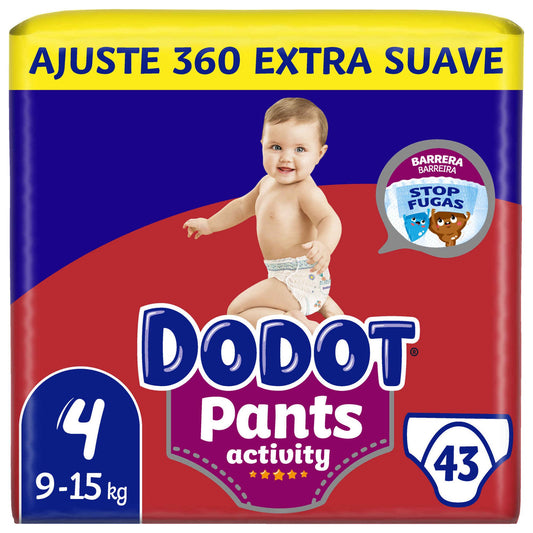 DODOT Pañales Pantalones Actividad Extra 9-15kg T4