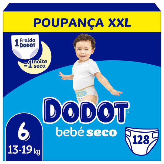 DODOT Caja Pañales Dry Baby XXL 13-18kg T6 Unidades 128