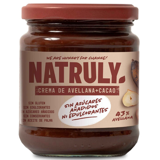 Hazelnut and Cocoa Cream Natruly 285g