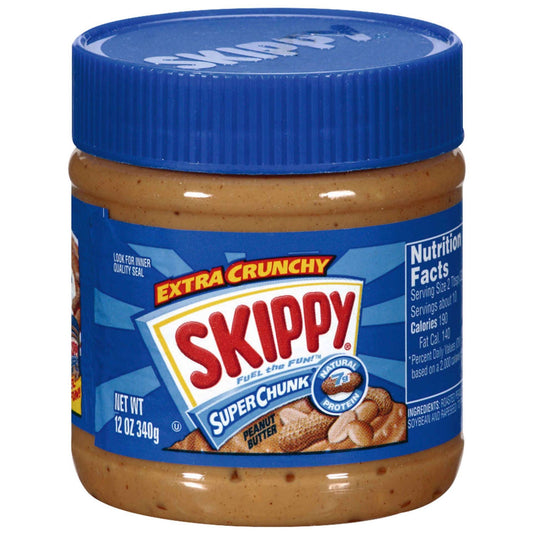 Manteiga de amendoim crocante sem glúten Skippy 340 gramas