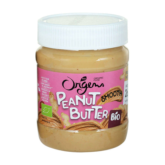 Manteiga de amendoim suave sem glúten Bio Origins 340 gramas