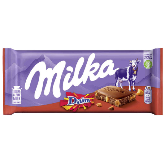 Daim Barra Chocolate Milka 100gr