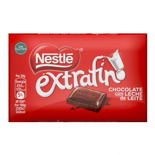 Tablete Extrafino de Chocolate ao Leite Nestlé 50 gr