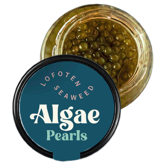 Alternativa vegetal ao caviar Lofoten à base de algas marinhas