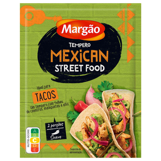 Tempero mexicano para comida de rua Margao 15 gramas