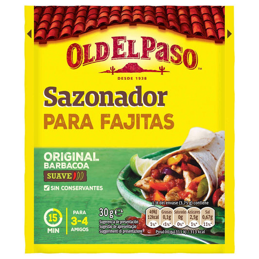 Fajita Condiment Mix Gluten-Free Old El Paso 30g