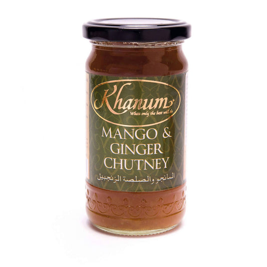 Salsa Chutney de Mango y Jengibre Khanum 350 gramos