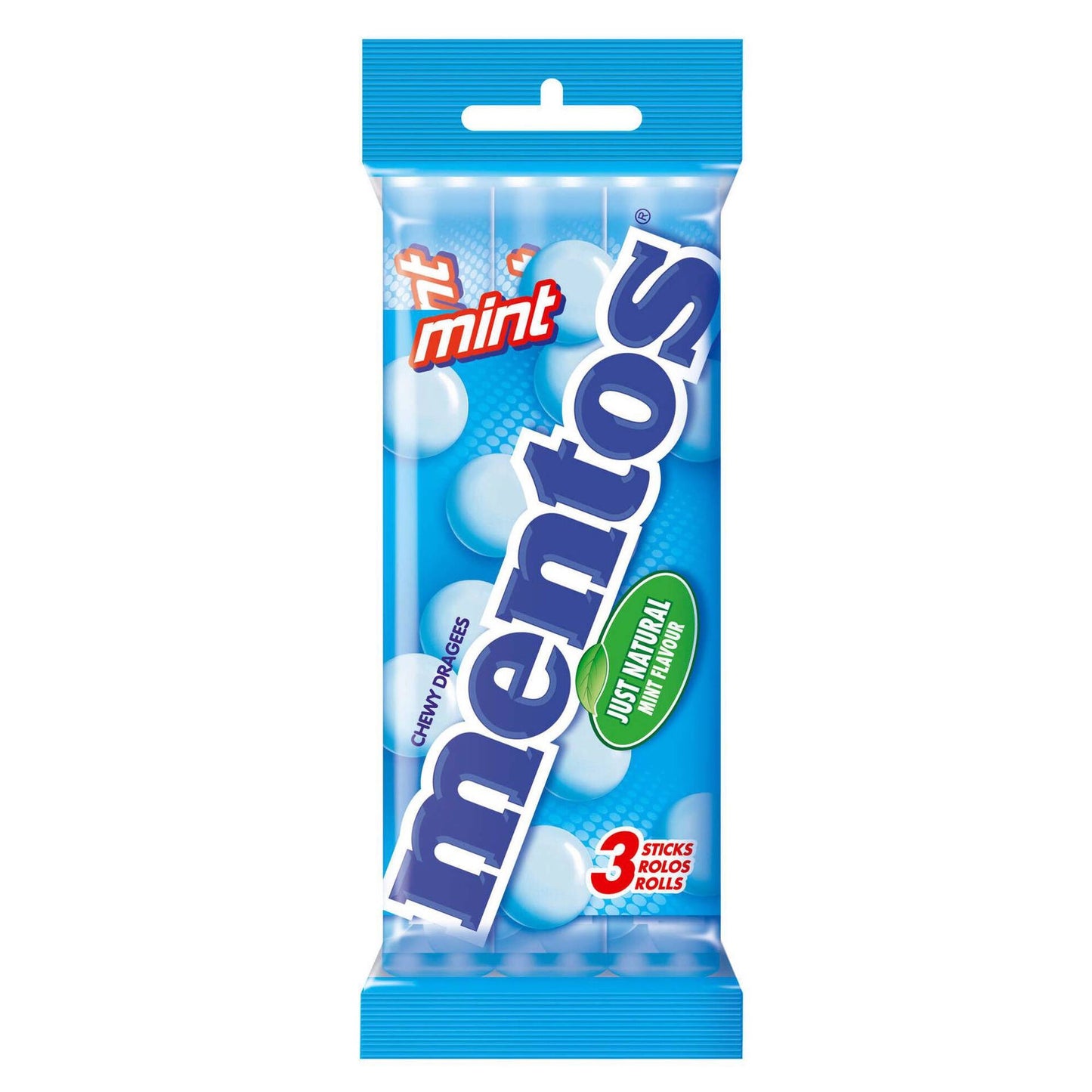 Mint Chewy Dragees Mentos 3x38g
