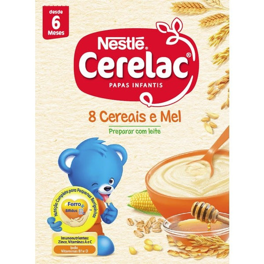 Nestlé Cerelac Papilla 8 Cereales y Miel 250 g 6 Meses