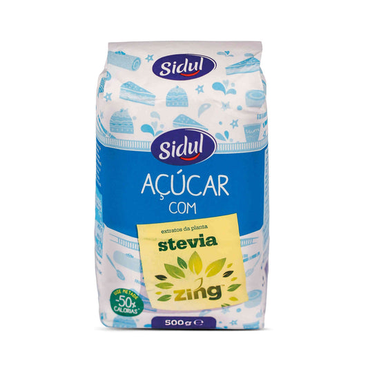 Açúcar Branco com Stevia Sidul emb. 500 gramas