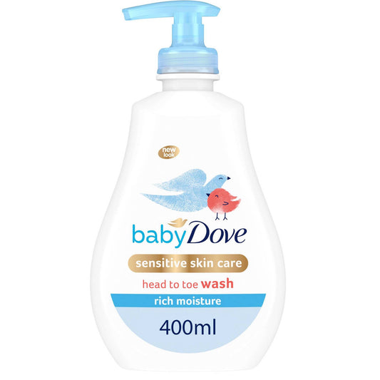 Gel de banho hidratante para bebês Baby Dove 400 ml