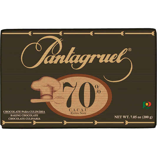 Tableta Culinaria de Chocolate 70% Pantagruel emb. 200 gramos