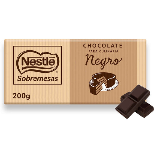 Tableta Culinaria de Chocolate 44% Postres Nestlé emb. 200 gramos