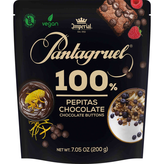 Chocolate Chips 100% Cocoa Gluten-Free Pantagruel 200g