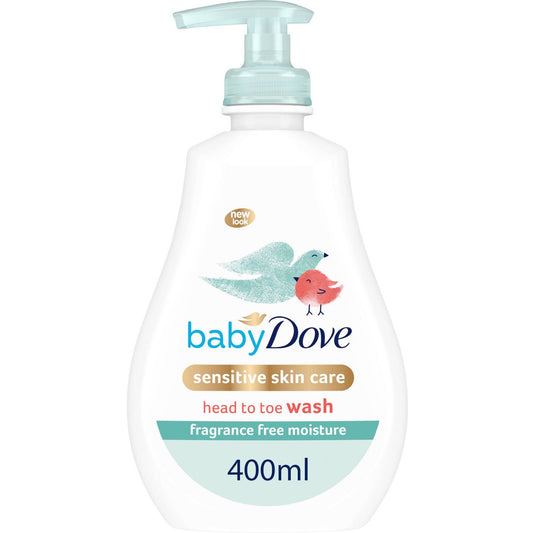Gel de banho sensível para bebês Baby Dove 400 ml