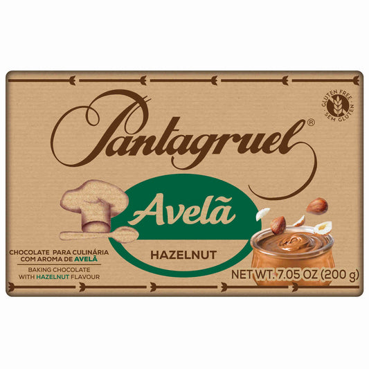 Tablete de Chocolate Culinário de Avelã Sem Glúten Pantagruel emb. 200 gr