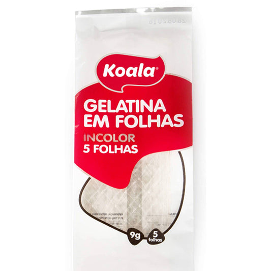 Hojas de Gelatina Koala emb. 9 gramos