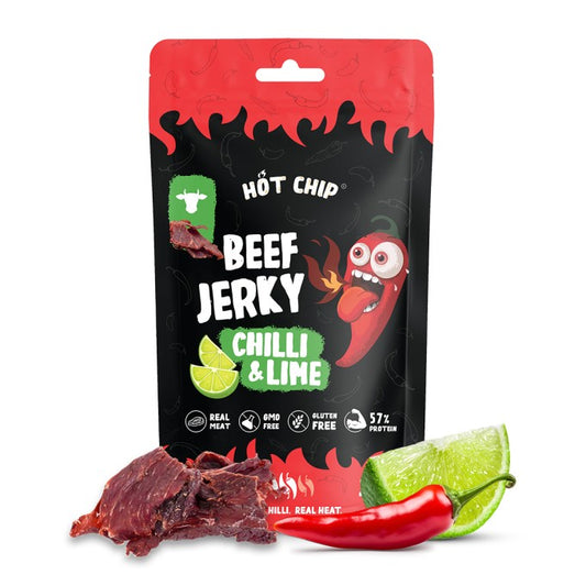 Hot Chip Beef Jerky Chile y Lima 25g