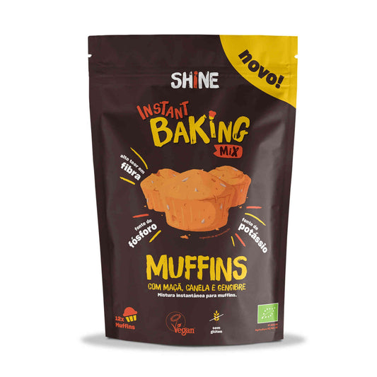 Mix de Muffin com Maçã Sem Glúten, Canela e Gengibre Shine emb. 350 gramas