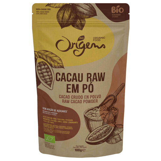 Cacao Crudo En Polvo Bio Origens emb. 100 gramos