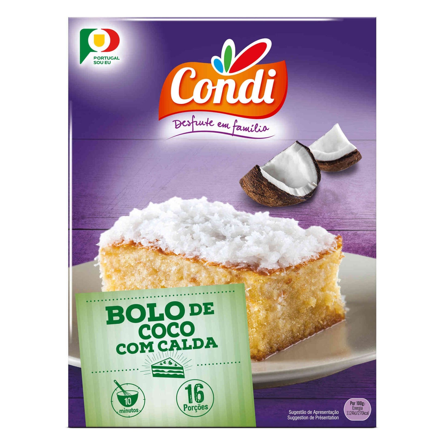 Preparado para Pastel de Coco con Almíbar Condi emb. 450 gramos