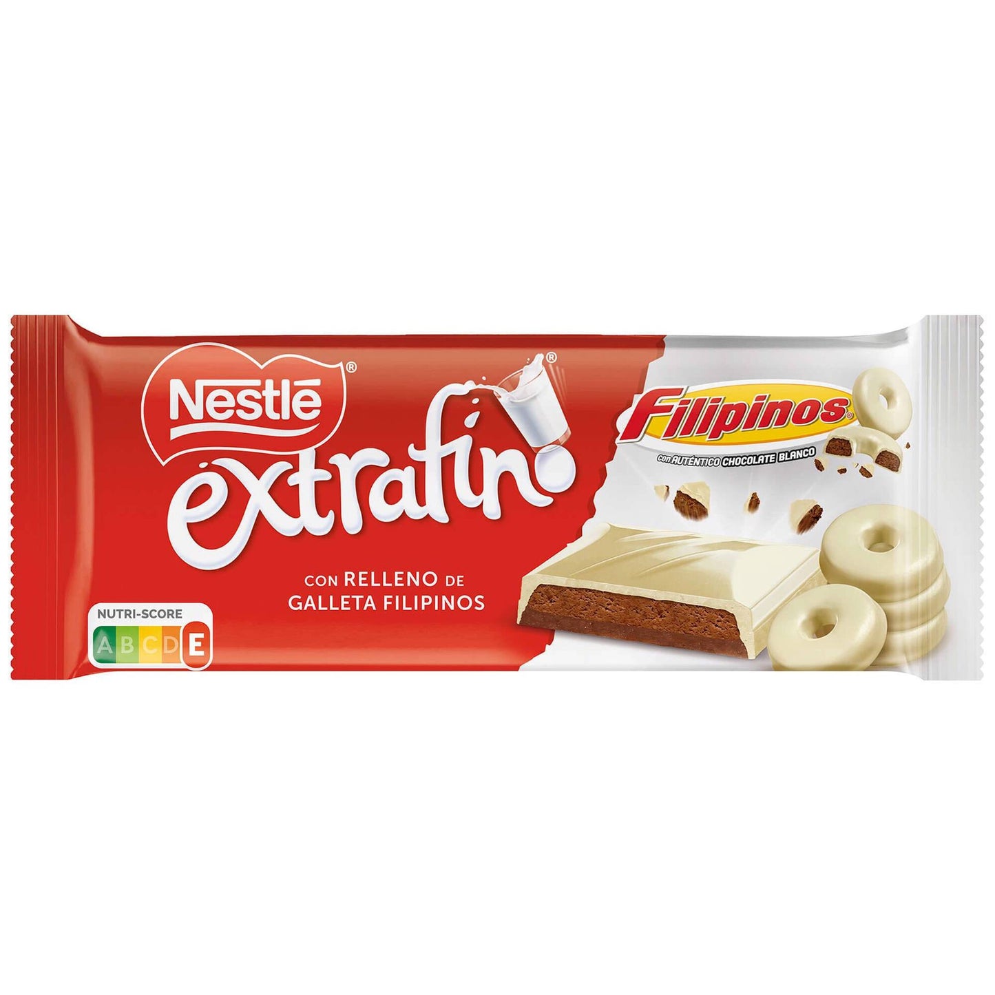 Tablete de Chocolate Branco e Recheio de Biscoito Filipino Nestlé 84 gr