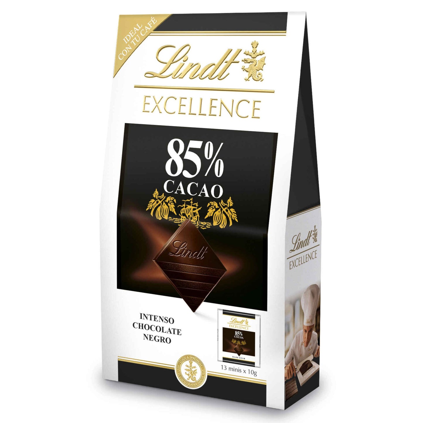 Tableta de Chocolate Negro 85% Cacao Mini Lindt Excellence 130g