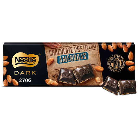 Dark Chocolate Almond Tablet Nestlé 270g Gluten-Free