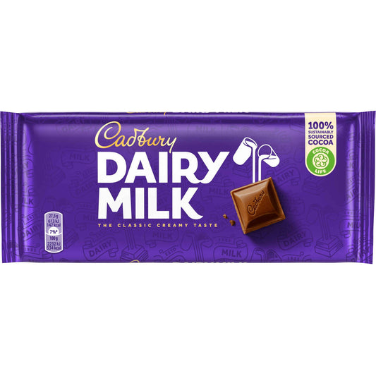 Tablete de Chocolate ao Leite Cadbury 110 gr