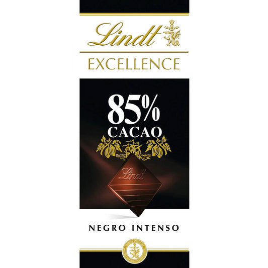 Barra de Chocolate 85% Cacau Lindt Excellence 100 gr