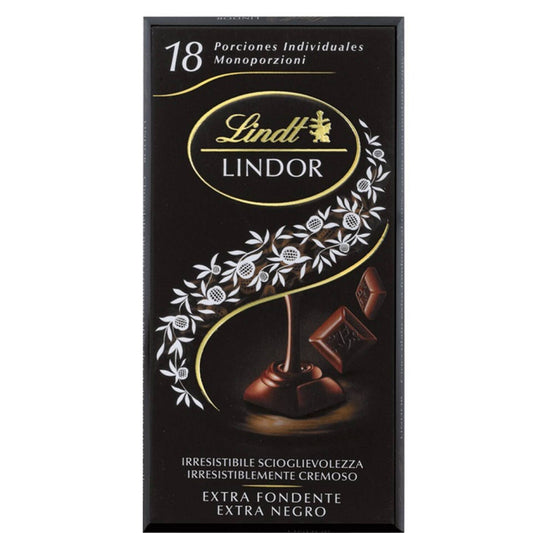 Tablete de Chocolates Individuais 60% Cacau Lindt Lindor 100 gr