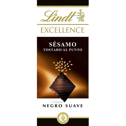 Chocolate Sesame Seed Tablet Lindt Excellence 100 grams