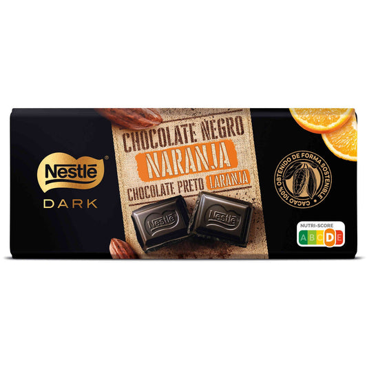 Tableta de Chocolate Negro y Naranja Nestlé 120 gramos