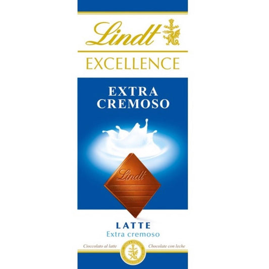 Barra de Chocolate ao Leite Extra Cremoso Lindt Excellence 100 gr