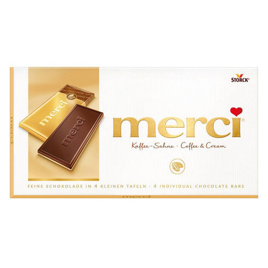 Tableta de Café y Crema de Chocolate Merci 100gr
