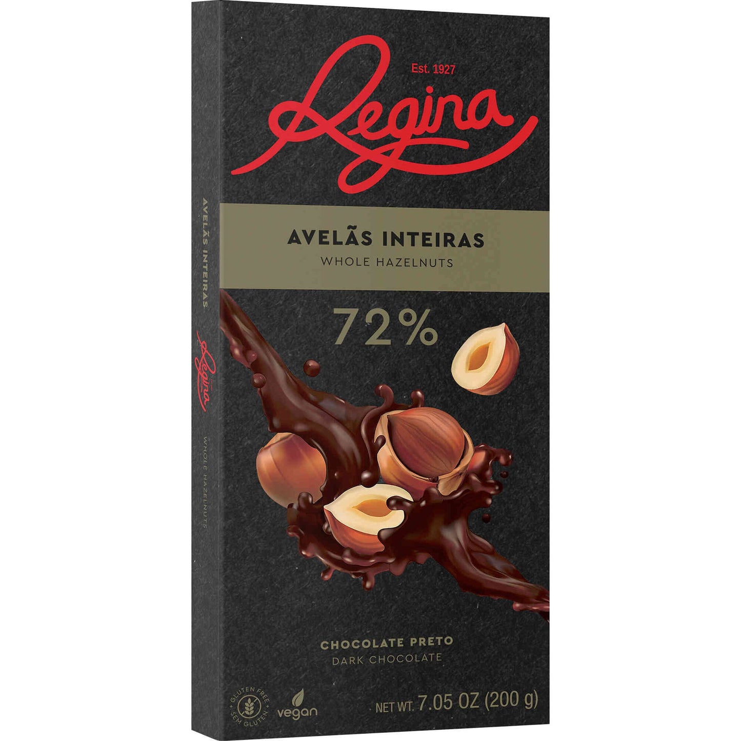 Tablete de Chocolate com Avelãs Regina 200 gramas