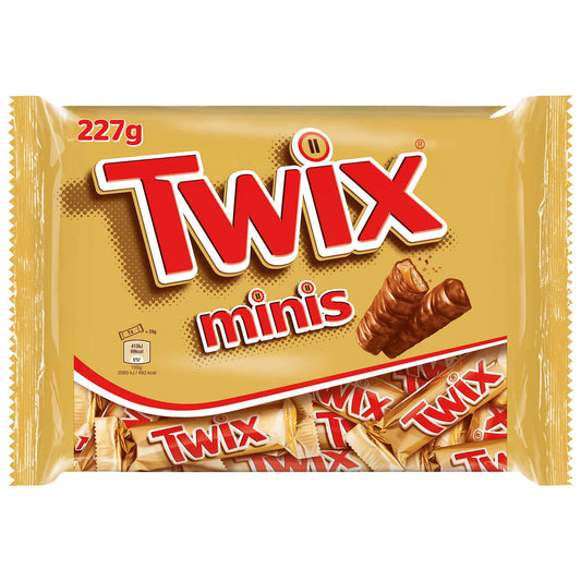 Snack de Chocolate con Galleta y Caramelo Mini Twix 227 gramos