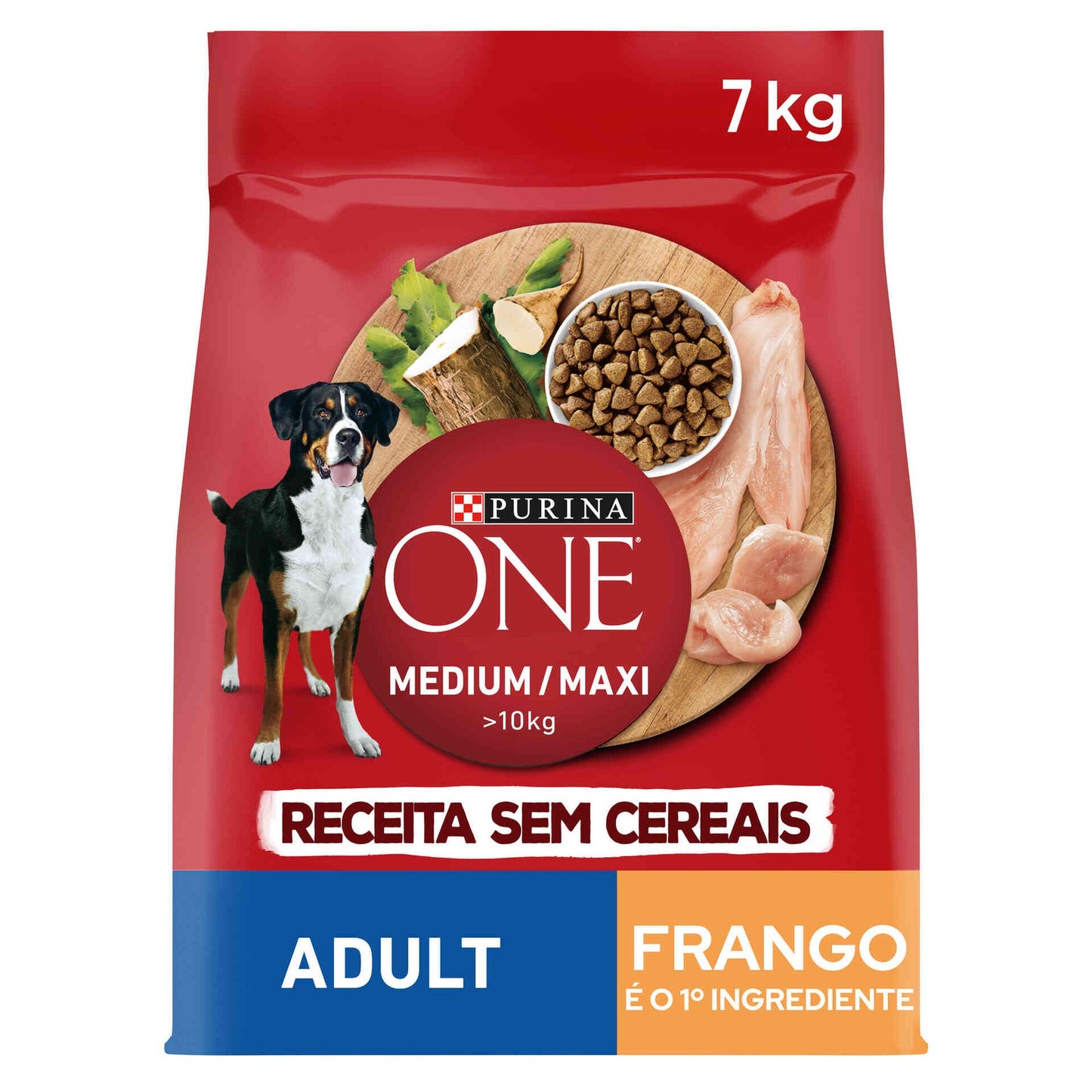 Alimento para perros adultos medianos y maxi sin cereales Purina One emb. 7 kilos