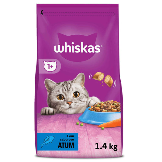 Atum Ração para Gato Adulto Whiskas 1,4 kg