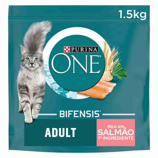 Pienso para Gatos Adultos Salmón Purina One 1,5kg