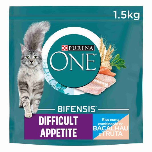 Comida para Gato Adulto de Apetite Difícil Peixe Purina One 1,5kg