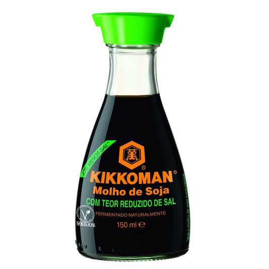Molho de Soja Kikkoman Menos Sal 150 ml