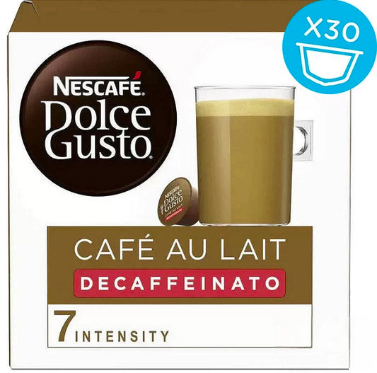 Nescafé Dolce Gusto café au lait Decaf coffee 30 capsules