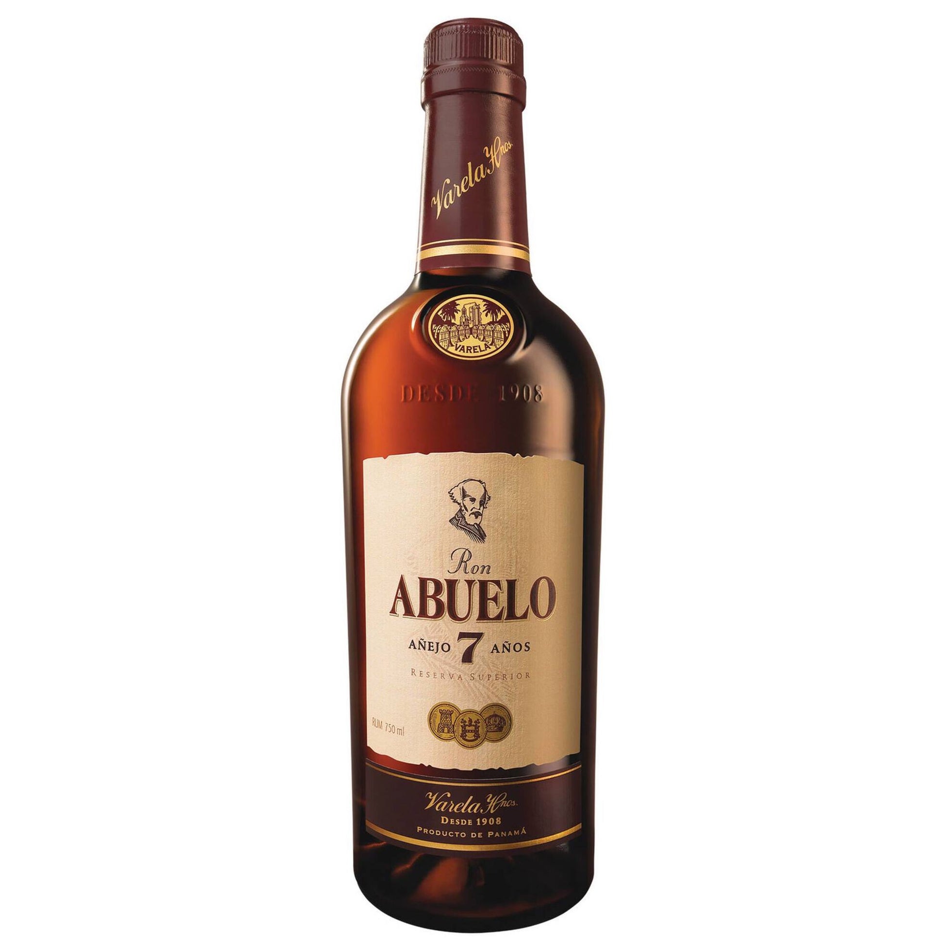Abuelo Añejo 7 Años Rum 700ml 40 percent AVB premium seven year aged rum caribbean oak matured spirit bottle