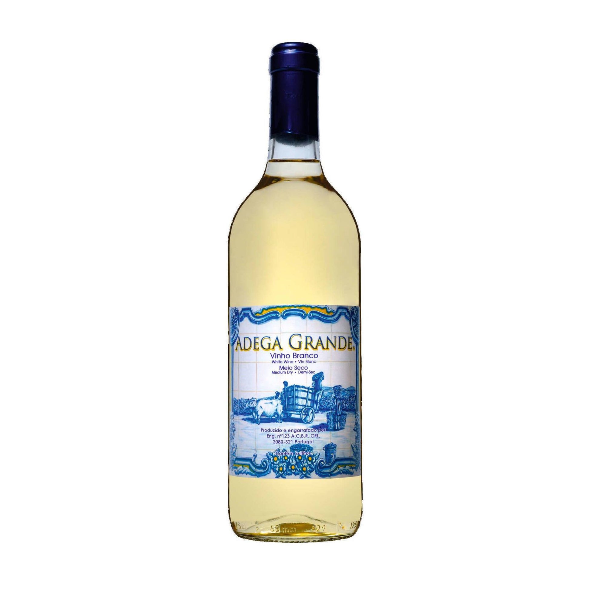 Adega Grande semi dry white wine 750ml 10.5% ABV Portuguese white wine smooth slightly sweet easy drinking wine White Wine Beer Spirits and Wine