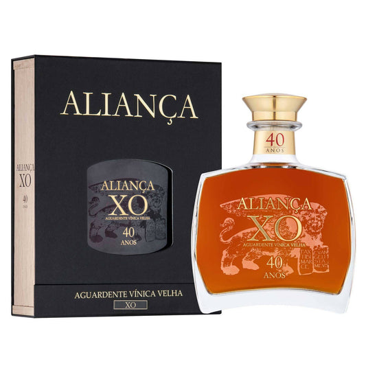 Aliança XO 40 Years Old Brandy 500ml 40% ABV premium Portuguese Aguardente Vínica Velha aged over 40 years in oak