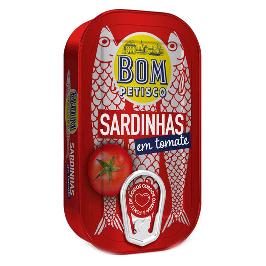 Bom Petisco sardines in tomato sauce 120g premium canned sardines portuguese seafood pantry fish